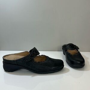 Sanita Black Mary Jane Mules Size 39(8-8.5)